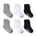 thumbnail image 1 of Zwiiyzr Toddler Boys Girls Cute Non Slip Floor Socks Kids Baby Knitted Warm Socks Solid Anti-Slip Room Socks 6PCS A, 1 of 3