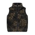 thumbnail image 1 of Zwiiyzr Toddler Boys Sleeveless Jacket Sherpa Fleece Vest Outwear Lightweight Tie-Dye Zip Up Cute Jacket with Pockets 18M-7Y Black, 1 of 9