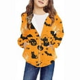 thumbnail image 1 of Zwiiyzr Toddler Kids Boys Girls Halloween Full Zip Hoodie Sweatshirt Jacket Print Long Sleeve Pocket Zipper Hoodies Casual Coat Top for 4-12 Years Camouflage, 1 of 6