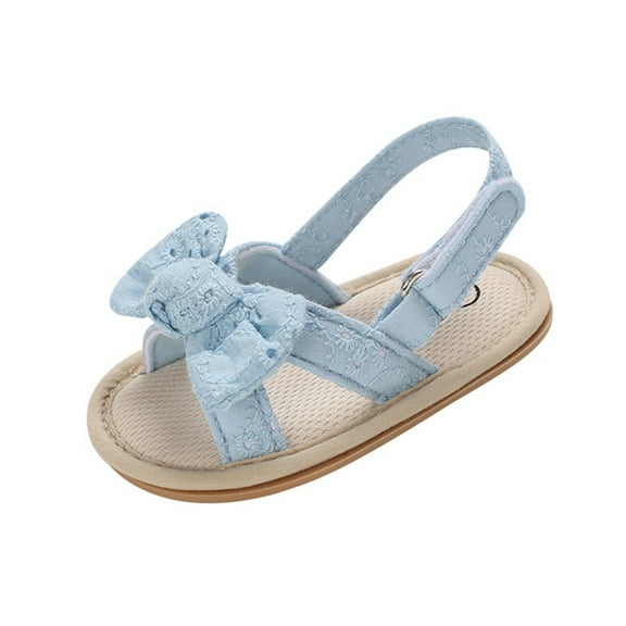 Zwiiyzr Unisex Baby First Walking Shoes 0-15 Months Infant Slingback Sandals Toddler Boys Girls Shoes Soft Sole Non-Slip Toddler Sandals Blue