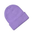 thumbnail image 1 of Zwiiyzr Unisex Cute Kids Beanie for Girls Boys Slouchy Warm Baby Winter Hat Girls Boys Beanie Knit Hat Toddler Beanies for Kids 0-3T Light Purple, 1 of 3