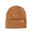 thumbnail image 1 of Zwiiyzr Unisex Cute Kids Christmas Beanie for Girls Boys Slouchy Warm Baby Winter Hat Girls Boys Beanie Knit Hat Toddler Beanies for Kids 1-4T Brown, 1 of 4
