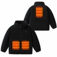 thumbnail image 1 of Zwiiyzr 4-14Y Polar Fleece Heated Jacket for Boys Girls , Youth Kids Jackets Long Sleeve Winter Coats Heated Clothing [Battery Not Included] Black, 1 of 8