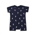 thumbnail image 1 of Zwiiyzr 6M-3T Infant's Summer Romper Boys and Girl Baby Botton Short Sleeve Round Neck Cute Solid Shorts Rompers Dark Blue, 1 of 4