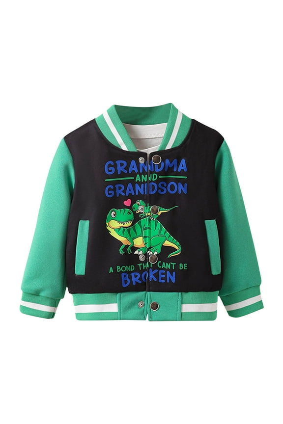 9M-4T Baby Clothes Boys' Bomber Jacket Full Zip Cozy Boys Outerwear Jackets Green