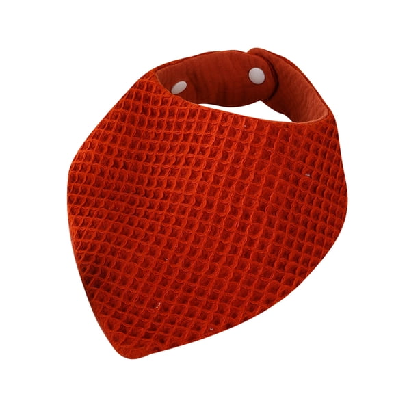 Zwiiyzr Baby Bandana Cotton Drooling Bibs Soft Infant Bib Adjustable Snaps Saliva Towels for Toddler 0-36 Months Red