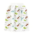 thumbnail image 1 of Zwiiyzr Baby Clothes Cartoon Waterproof Diaper Pants Potty Training Comfy Cloth Diaper Skirt for Baby Boy and Girl Night Time White, 1 of 2