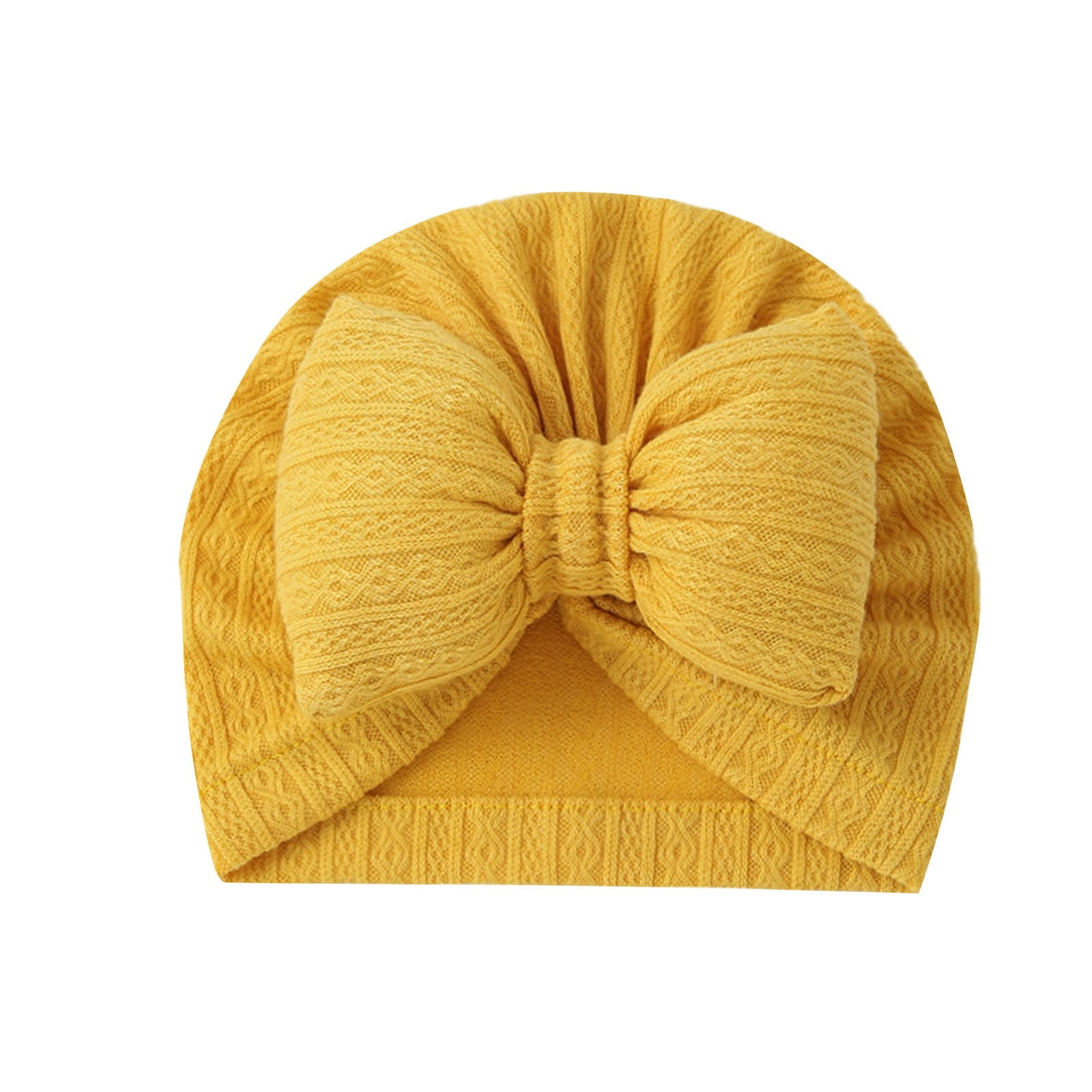 Winter Turkish Cap Yellow For Girl Size 0 to 6 Months