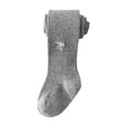 thumbnail image 1 of Zwiiyzr Baby Girls Tights Seamless Thick Cotton Cable Knit Leggings Stockings Toddler Soft Pantyhose, 0-12 Years Dark Gray, 1 of 6