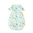 Zwiiyzr Baby Sleeping Bag, Cotton Baby Wearable Blanket Long Sleeve