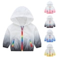 thumbnail image 1 of Zwiiyzr Boys Girls Upf 50+ Sun Protection Uv Hoodie Jacket Long Sleeve with Pockets Shirt Boys Full Zip Sun Shirt with Hood Yellow, 1 of 4