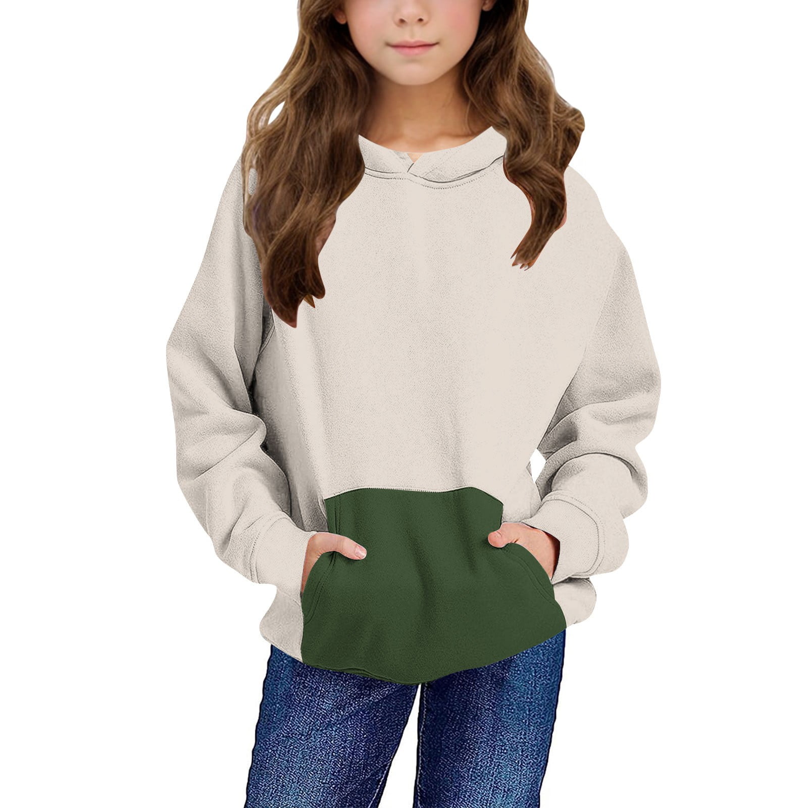 Zwiiyzr Kids Oversized Hooded Sweatshirt Kids Hoodies Trendy