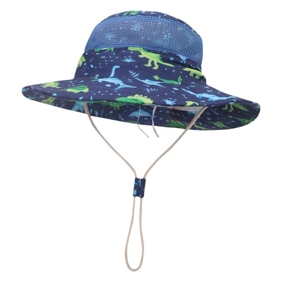 Zwiiyzr Kids Toddler Newborn Baby Summer Bucket Adjustable Sun Hat Breathable Fisherman Hats 6M-4T Blue