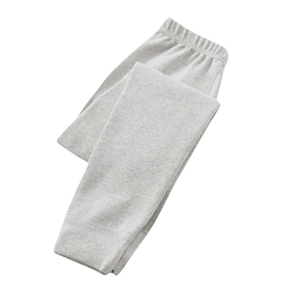 Zwiiyzr Leggings for Girls Boys Lounge Solid Color Soft Comfortable Yoga Pants Running Footless Tights Legging Pants 2-17 Years Gray