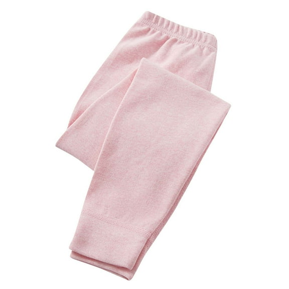 Zwiiyzr Leggings for Girls Boys Lounge Solid Color Soft Comfortable Yoga Pants Running Footless Tights Legging Pants 2-17 Years Pink