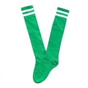 Zwiiyzr Little Boys Girls 3T Sport Socks Football Soccer Solid Long Socks Over Knee High Baseball Running Sports Kids Sock Green