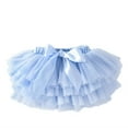 thumbnail image 1 of Zwiiyzr Little Girls and Big Girls Tulle Tutu Skirt Petticoat Mesh Puffy Princess Ballet Dance Pettiskirts Underskirt Light Blue, 1 of 3