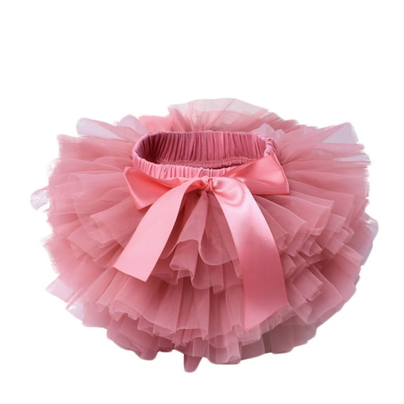 Zwiiyzr Little Girls and Big Girls Tulle Tutu Skirt Petticoat Mesh Puffy Princess Ballet Dance Pettiskirts Underskirt Watermelon Red