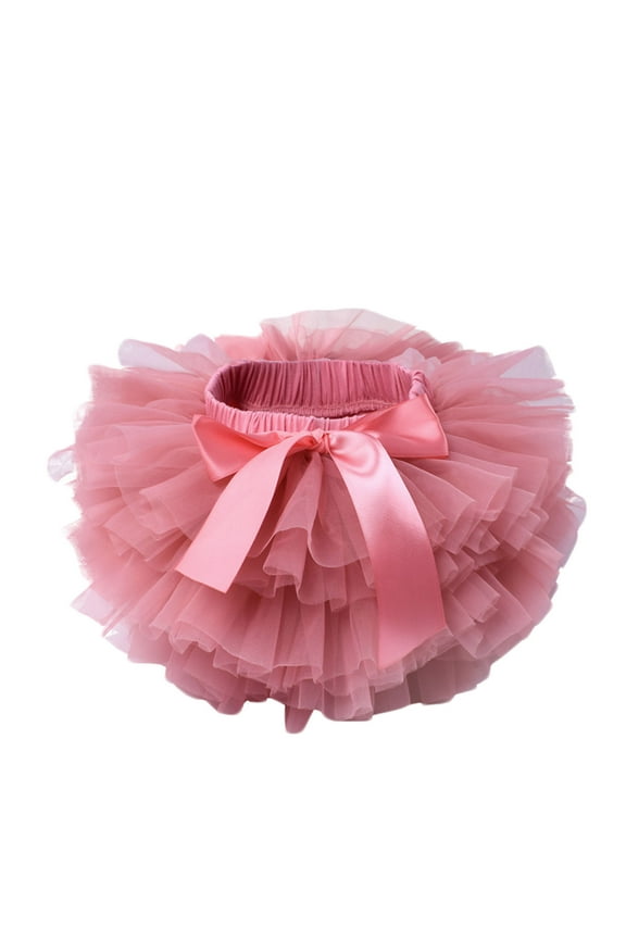 Little Girls and Big Girls Tulle Tutu Skirt Petticoat Mesh Puffy Princess Ballet Dance Pettiskirts Underskirt Watermelon Red
