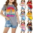 thumbnail image 1 of Zwiiyzr Summer Graphic T-Shirt for Kids Girls and Boys Short Sleeve Round Neck Tee for 3-14 Years T-Shirt Yellow, 1 of 4