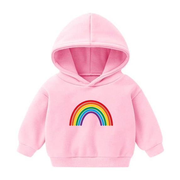 Zwiiyzr Toddler Baby Boys Girls Holiday Print Hoodie Children's Casual Fleece Lined Long Sleeve Sweatshirt for 2-7 Years