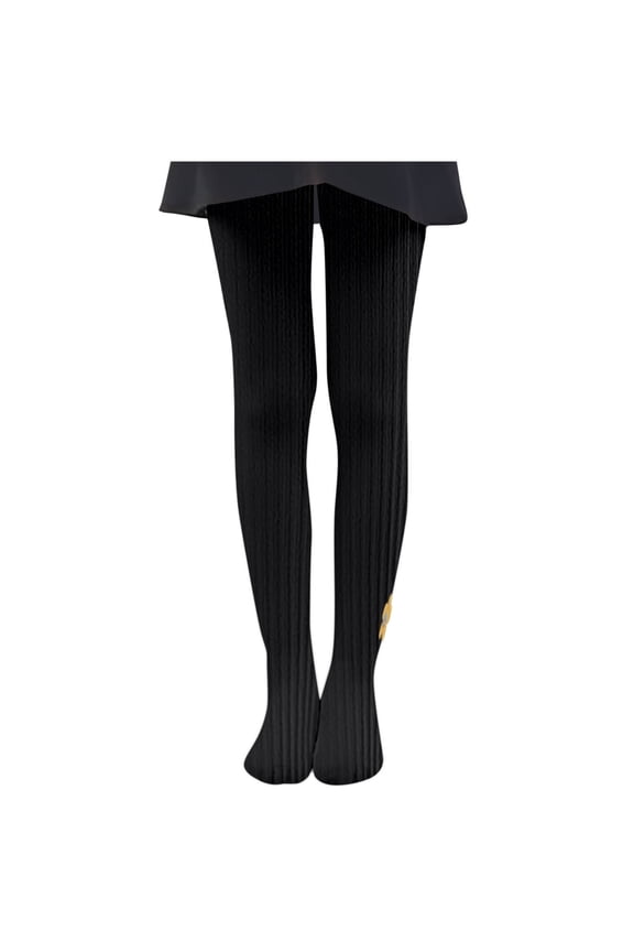 Toddler Baby Girls Ballet Tights Spring Fall Ballet Leotards Dance Leggings Solid Cotton Footed Tights Stockings Pantyhose 3-12 Years Black