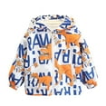thumbnail image 1 of Zwiiyzr Toddler Boys Girls Lightweight Breathable Raincoat Waterproof Hooded Rain Jacket Windbreaker 9M-14Y Orange, 1 of 5