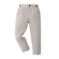thumbnail image 1 of Zwiiyzr Toddler Kids Big 6M-6Y Boys Dress Pants Fashion Cute Solid Color Casual School Uniform Suit Pants Trousers Gray, 1 of 4