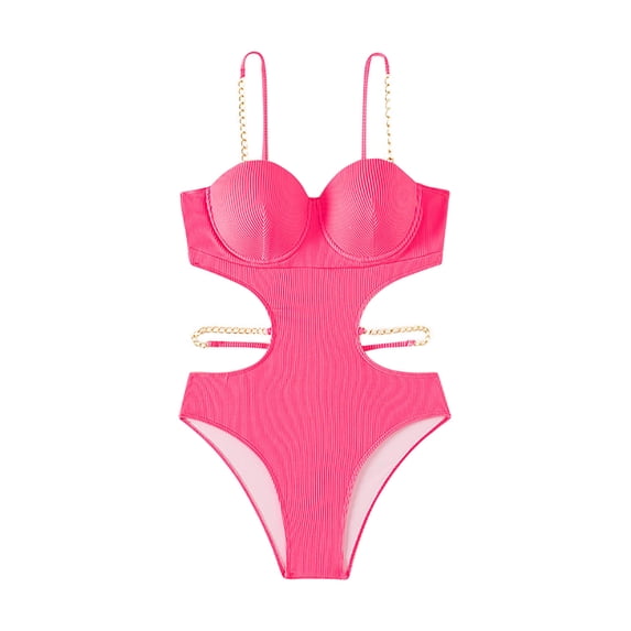 Zwiiyzr Women's One Piece Swimsuit Halter Neck Tummy Control Padded Swimwear