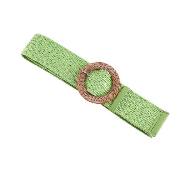Zwiiyzr Womens Belt Solid Color Retro Elegant Adjustable Belt Buckle Simple Waist For Girls Ladies Christmas Holiday Gifts Green Free Size