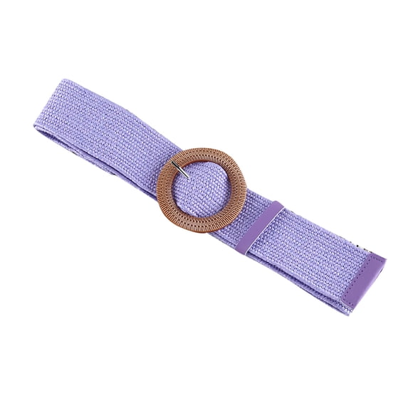 Zwiiyzr Womens Belt Solid Color Retro Elegant Adjustable Belt Buckle Simple Waist For Girls Ladies Christmas Holiday Gifts Purple Free Size