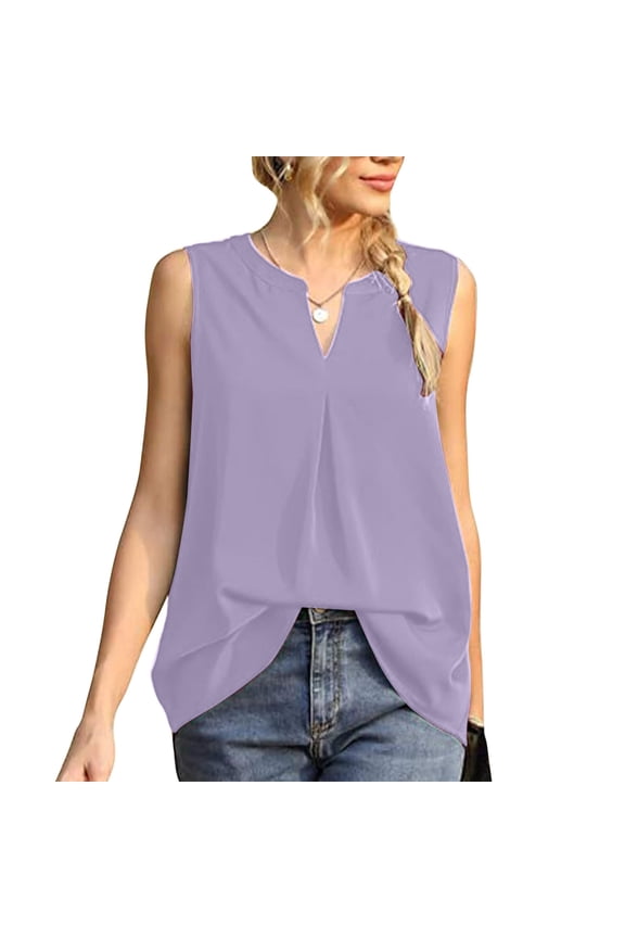 Womens Solid V Neck Tank Top Silk Satin Slip Dress Lingerie Buttery Soft Camisole For Layering Under Blazers Or Luxury Lounge Purple