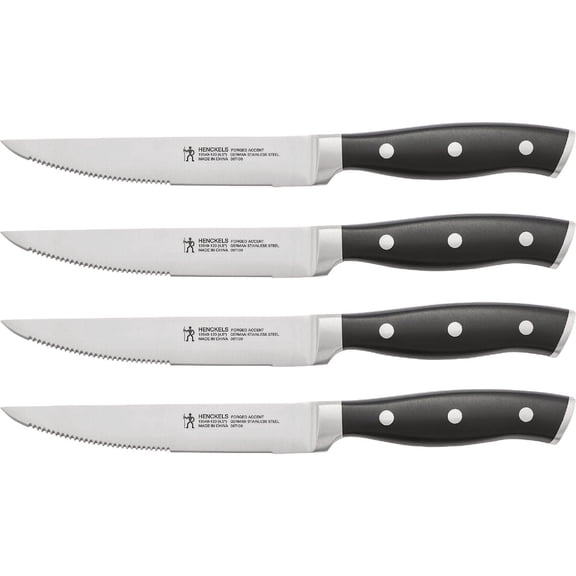 Zwilling J. A. Henckels International Forged Accent 4-1/2 In. Steak Knife Set (4-Piece) - Pack of 6