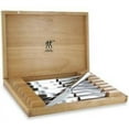 thumbnail image 1 of Zwilling Stainless Steel 8-Pc Steak Knife Set with Wood Presentation Case – Stainless Steel, 1 of 4