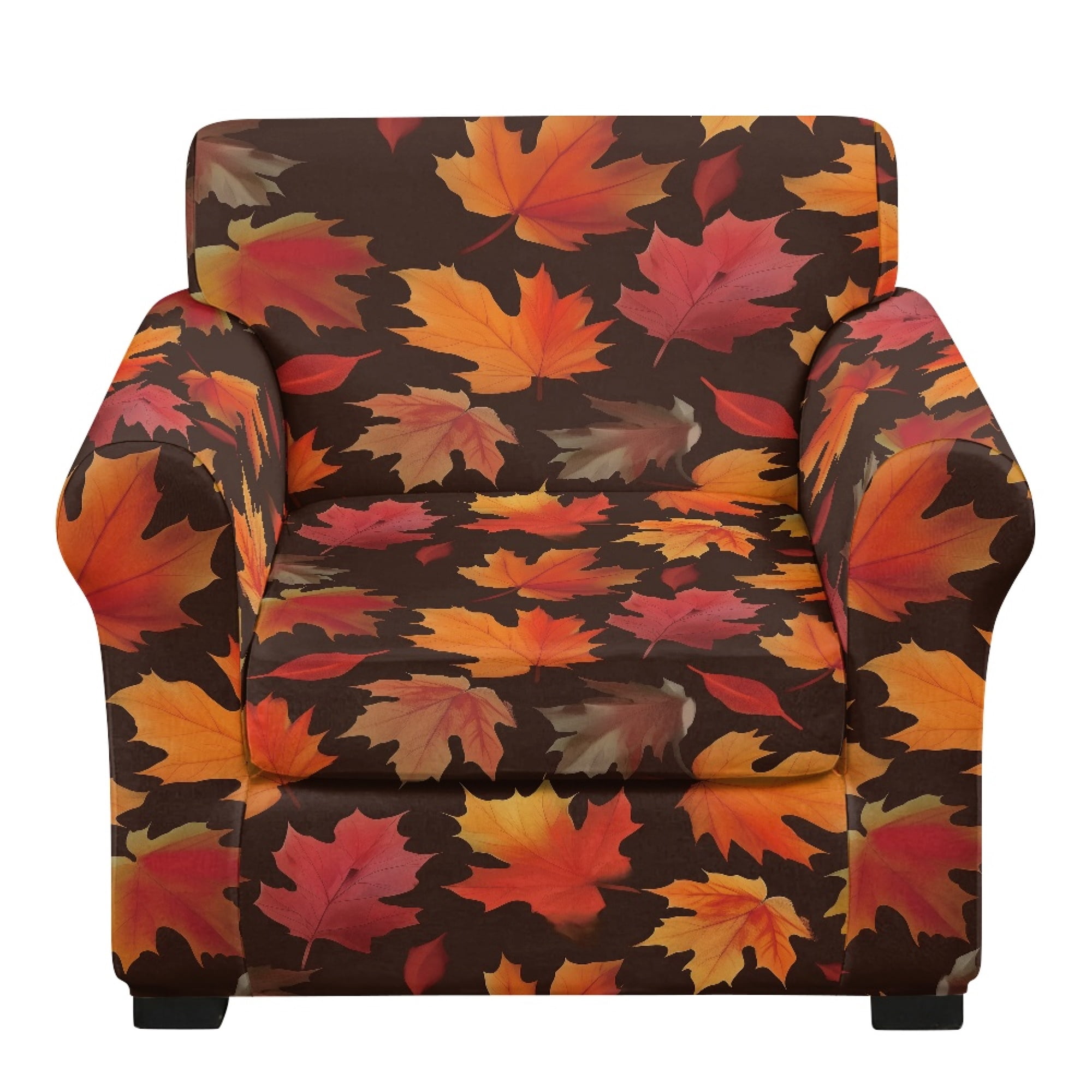 Separated Design ZWPINITUP Maple Leaf Design Separate Cushion Cover for Living Room, 2 ...
