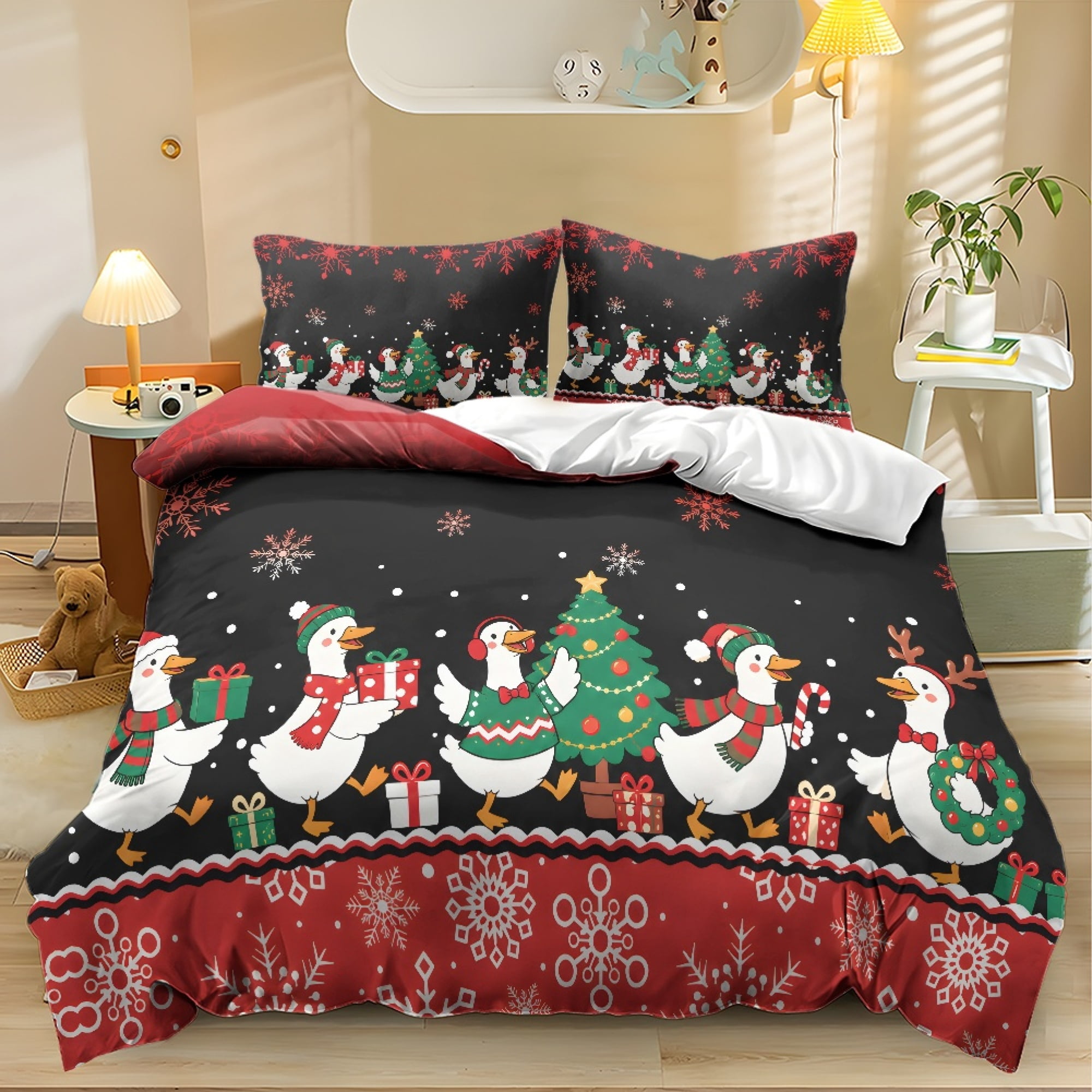 ZWPINITUP Polyester Lightweight Comforter Bedding Set for Dorm Home, 3 ...