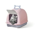 thumbnail image 1 of Zxareky Cat Litter Box with Lid Closed Kitten Litter Pan with Litter Scoop ,Cat Enclosed Toilet, 1 of 7