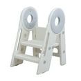 thumbnail image 1 of Zxareky Foldable Kitchen Step Stool, Non-Slip Bathroom Sink Step Stool with Flip-up Pedal, 1 of 6
