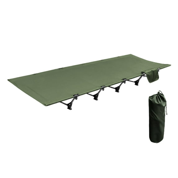Zxareky Folding Camping Cot Bed with Storage Bag Supports 150kg ,Portable Hiking Climbing Collapsible Tent Sleeping Cot