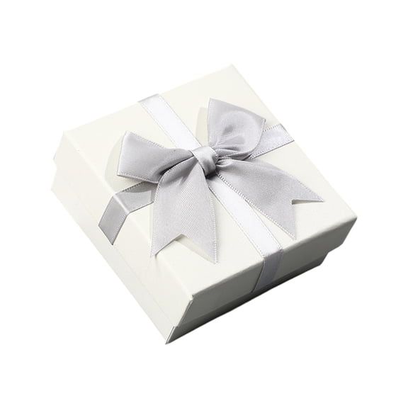 Zxareky Square Gift Box with Ribbon Bow Bridesmaid Wedding Birthday Present Wrapping Box with Lid