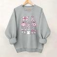 thumbnail image 1 of Zxlsdmn Women's Breast Cancer Crew Neck Sweatshirt Oversized Long Sleeve Drop Shoulder Pullover Tops Inspirational Printed Pattern Sweatshirts Fall Clothes S, 1 of 5