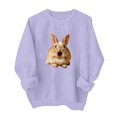 thumbnail image 1 of Zxlsdmn Womens Long Sleeve Sweatshirts Comfy Crew Neck Pullover Tops Trendy Graphic Sweatshirt Casual Drop Shoulder Fall Winter Sweat Shirts M, 1 of 5