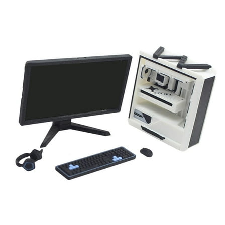 Zxpjkyu 1:12 Scale Dollhouse Miniature Furniture Accessories Gaming Enthusiasts Ornament Set