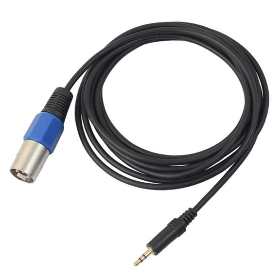 Zxpjkyu 1.5 Meter 3.5 mm Male to XLR 3-pin Male Plug-In Audio Cable Wire for Microphone