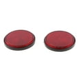 thumbnail image 1 of Zxpjkyu 1 Pair Motorcycle Round Reflector Plate Universal for MotorBike ATV Dirt Bike 2PCS Red, 1 of 9