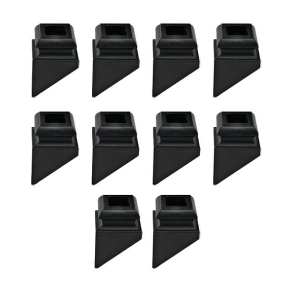 Zxpjkyu 10 Pieces Iron Baluster Shoes for Staircase Stair Rail Base Accessories Stairway Square Hole 13.6mm