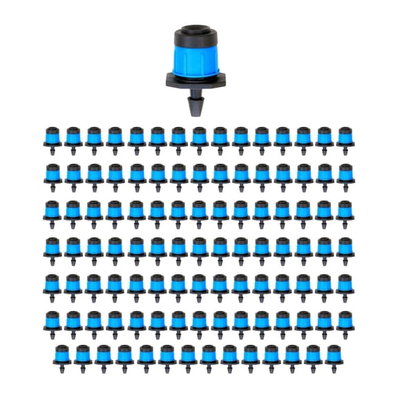Zxpjkyu 100 Pieces Adjustable Irrigation Drippers Drip Emitters 3cm Height Multifunction