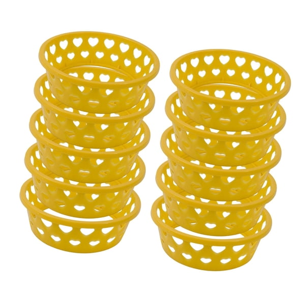 Zxpjkyu 10Pcs Round Fruit Display Rack Watermelon Holder Stable Practical Reusable Melon Yellow