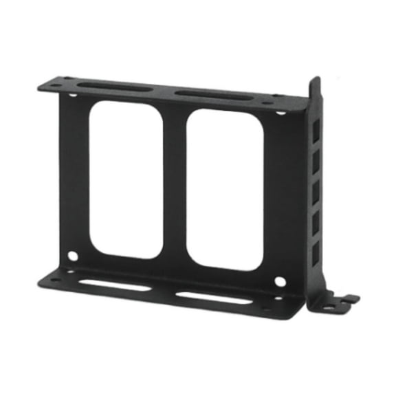 Zxpjkyu 2.5 inch Hard Drive Mount Dual SSD Mounting Bracket HDD Drive Bay Holder Desktop Black