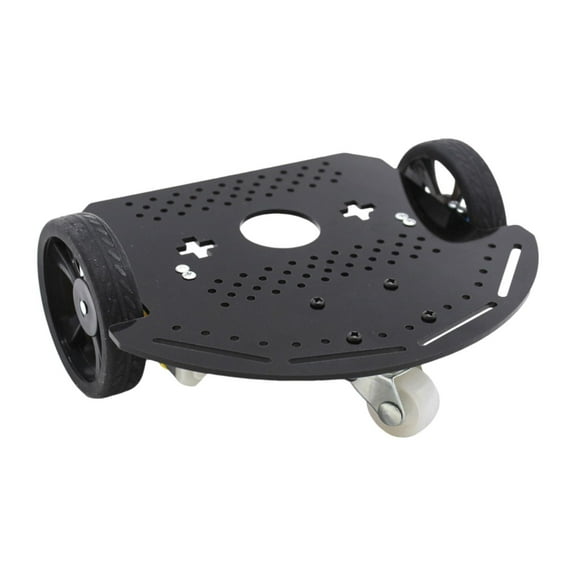 Zxpjkyu 2 Wheel Smart Robot Car Chassis Nonslip Easy to Install with Silicone Wheels